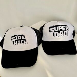 Super Dad & Side Kick Mini Baseball Hat New